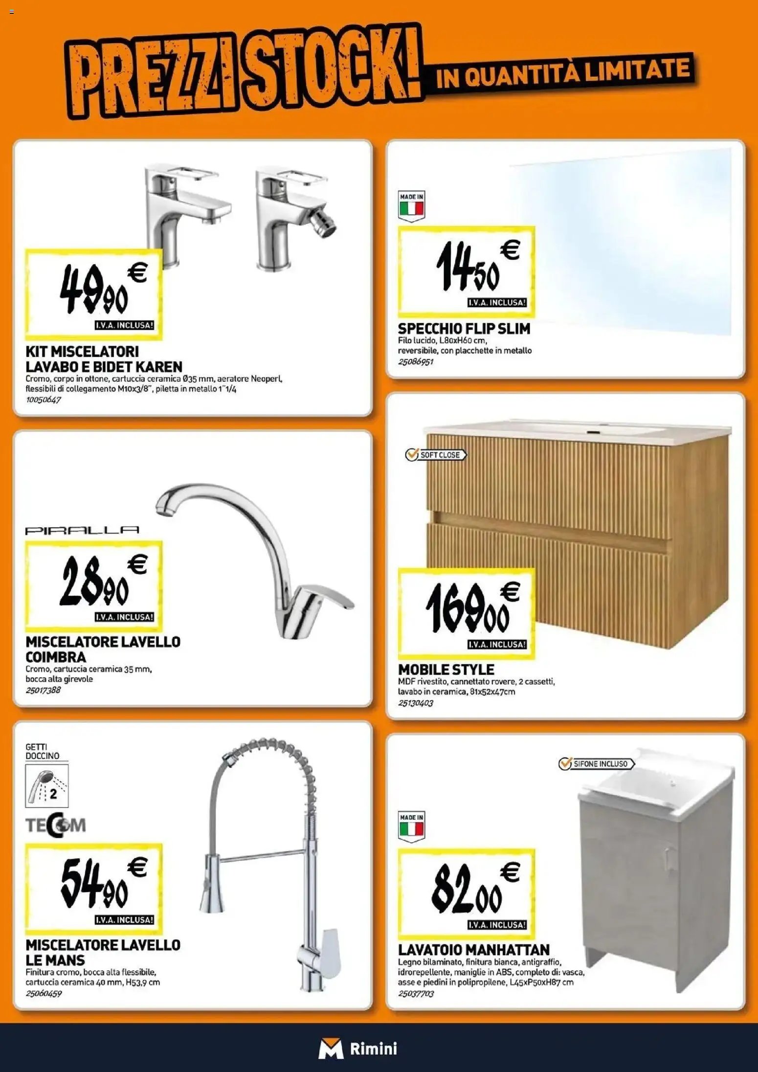TECNOMAT - Straordinari prezzi stock!