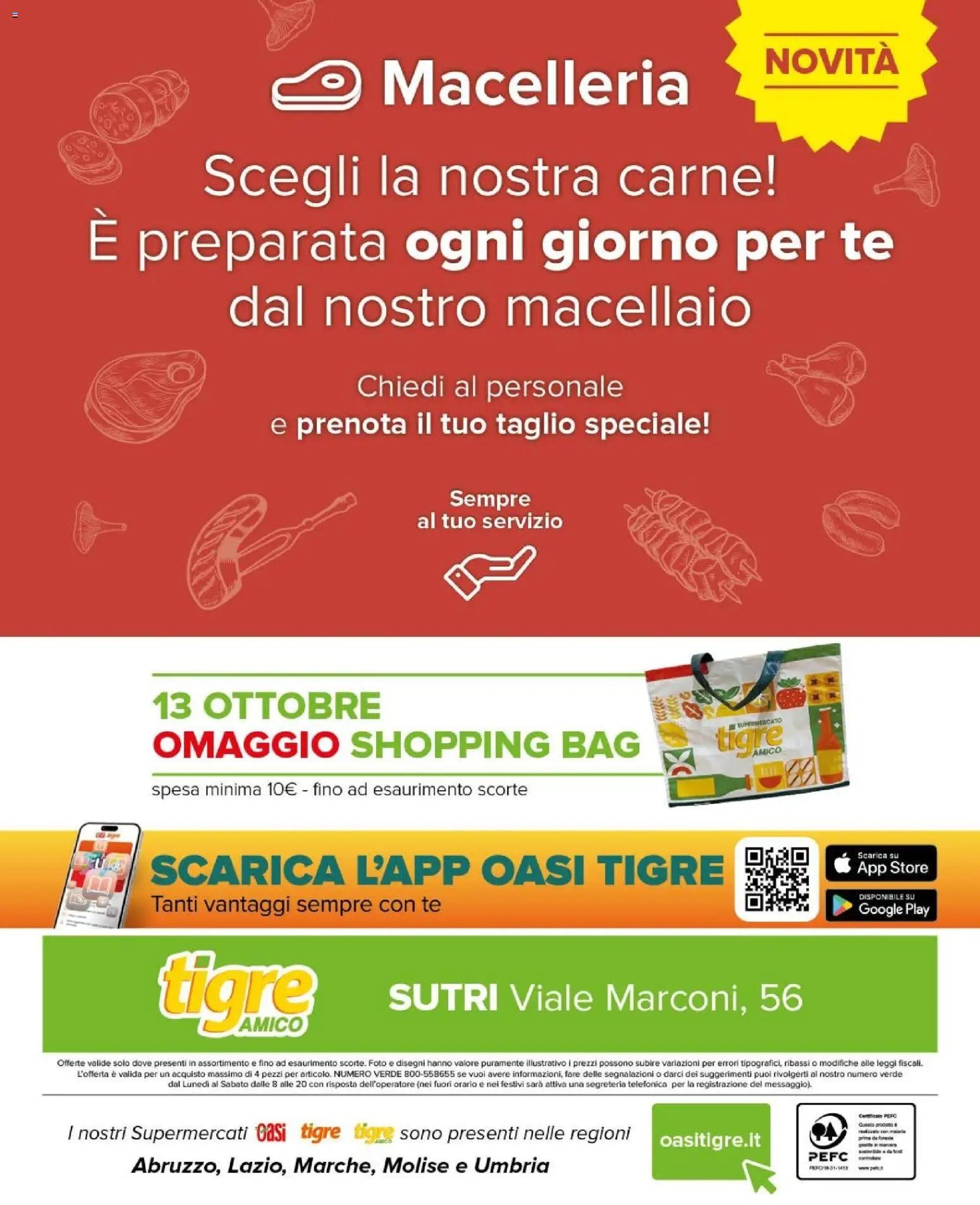 Tigre volantino Amico Sutri