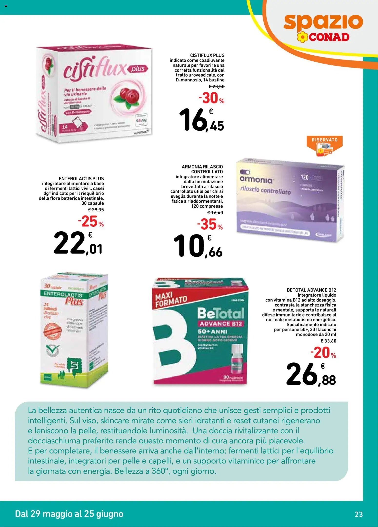 Spazio Conad volantino Bellezza