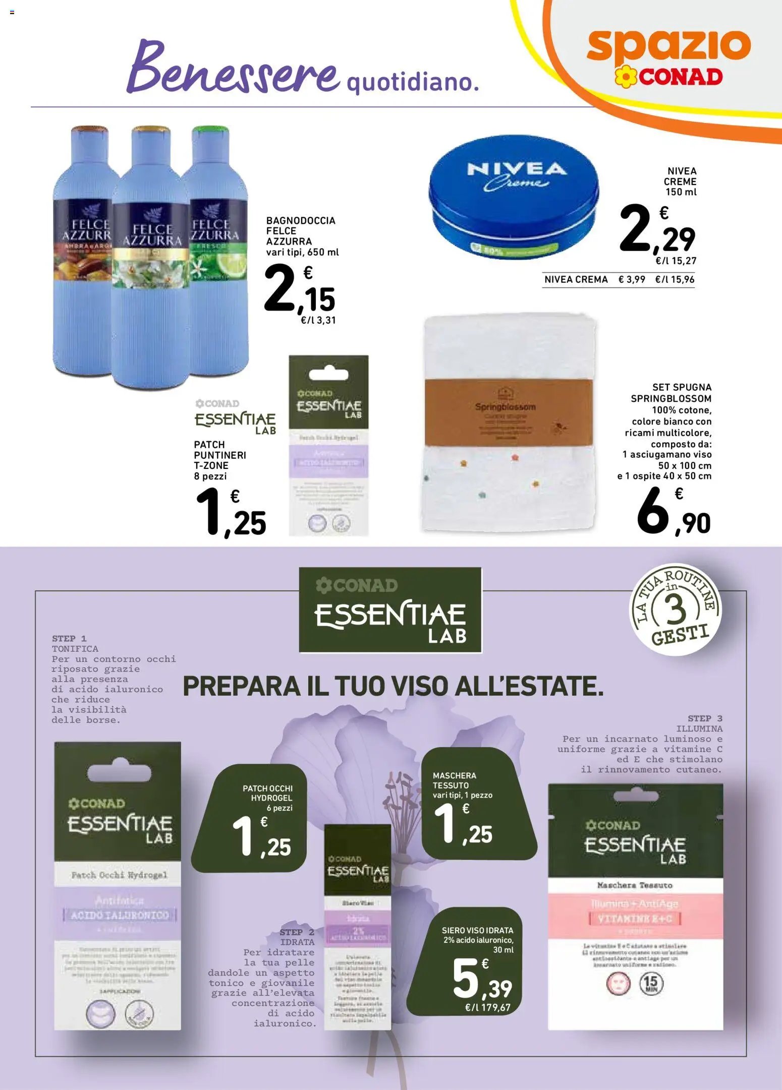 Spazio Conad volantino Bellezza