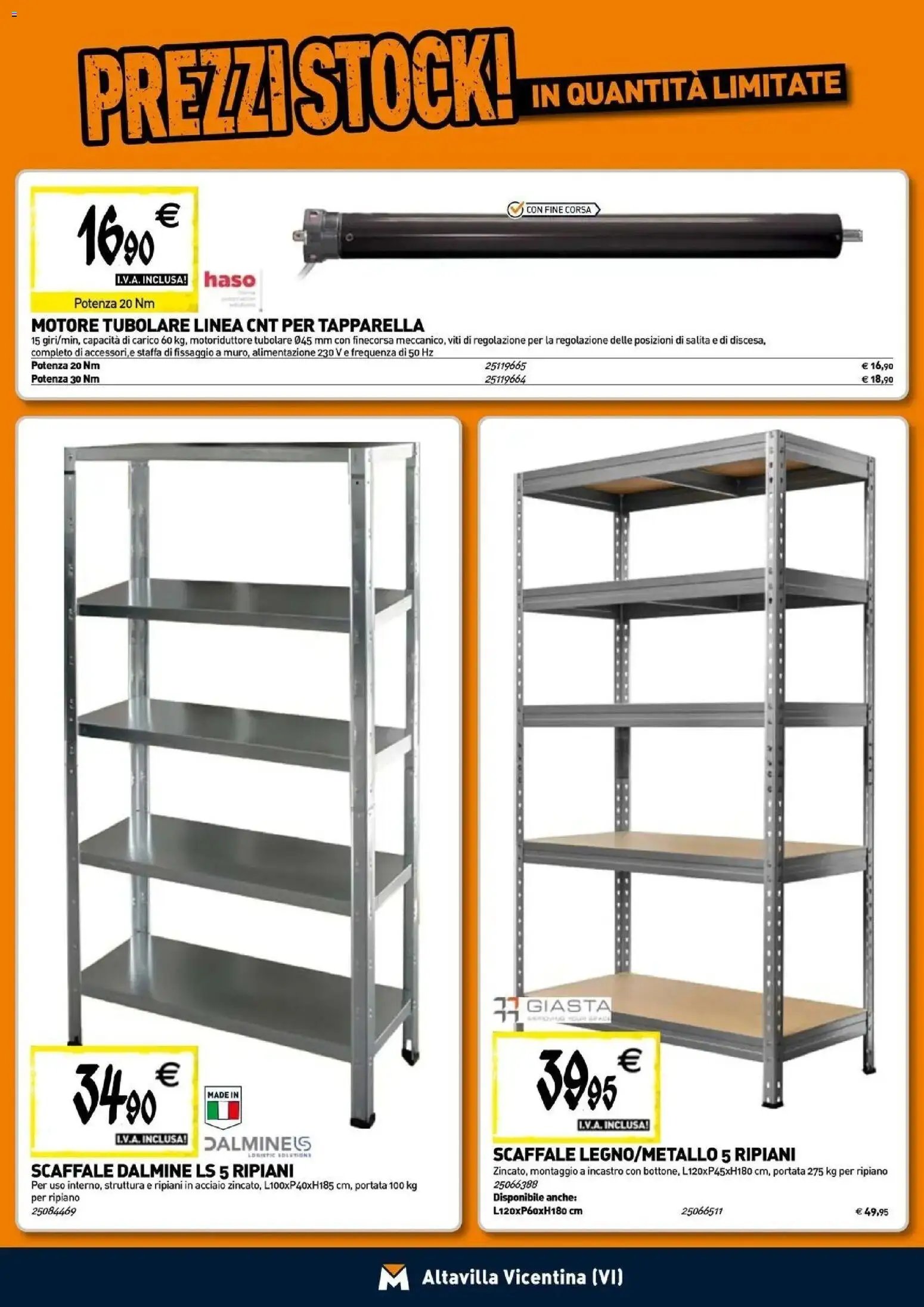 TECNOMAT - Straordinari prezzi stock!