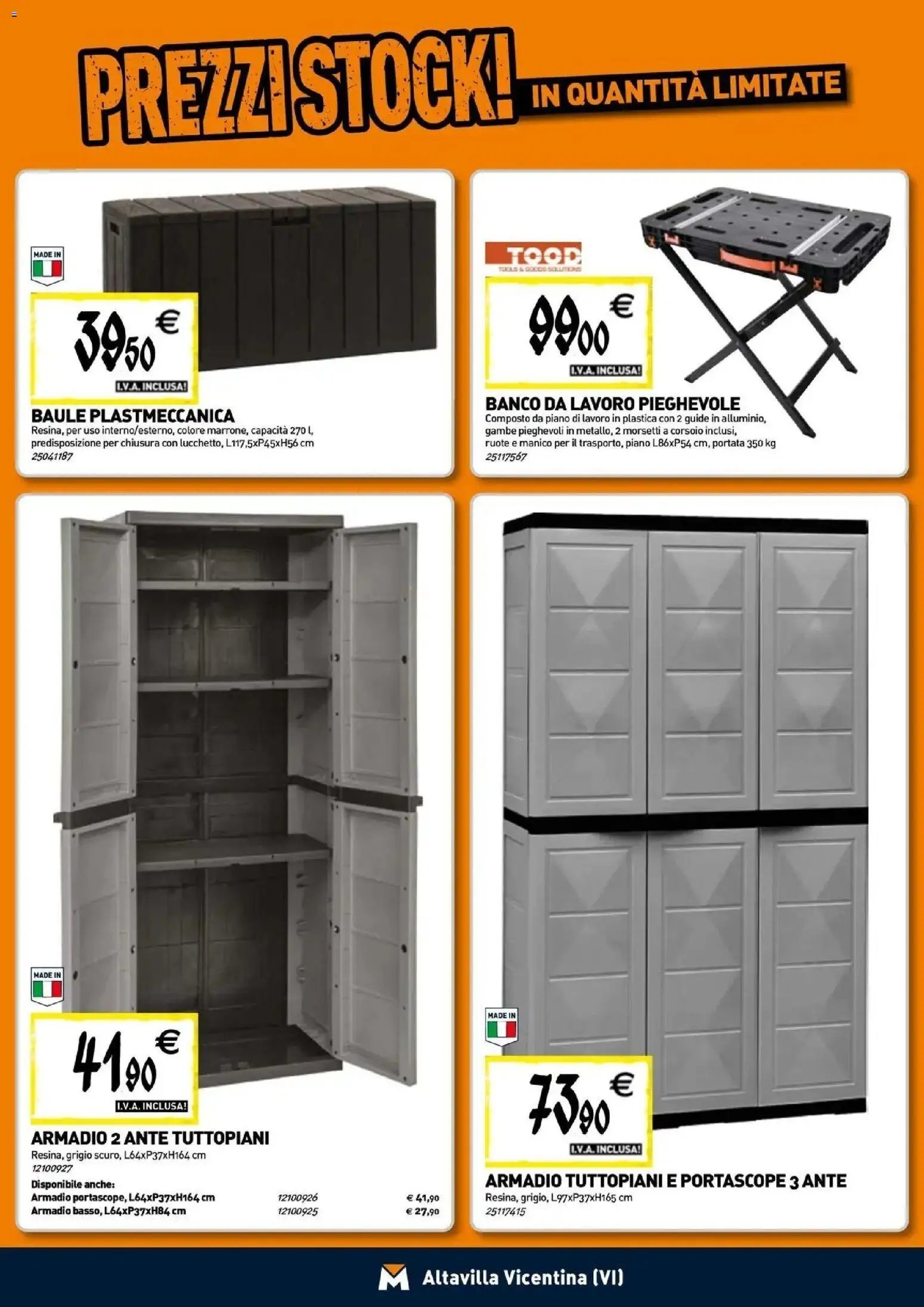 TECNOMAT - Straordinari prezzi stock!