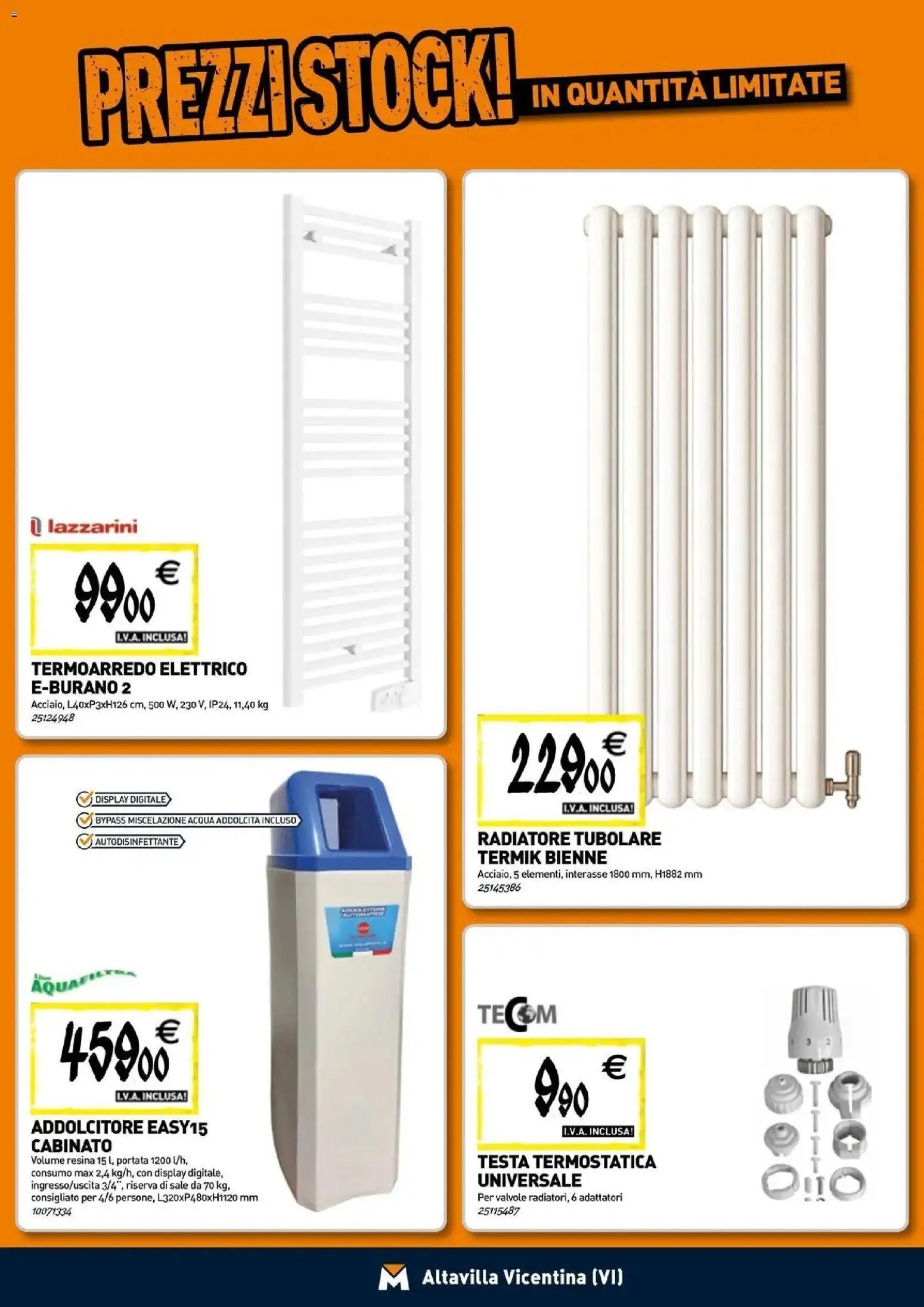 TECNOMAT - Straordinari prezzi stock!