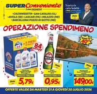SuperConveniente volantino Caltanissetta, San Cataldo, Avola, Lascari, Milazzo, Barcellona