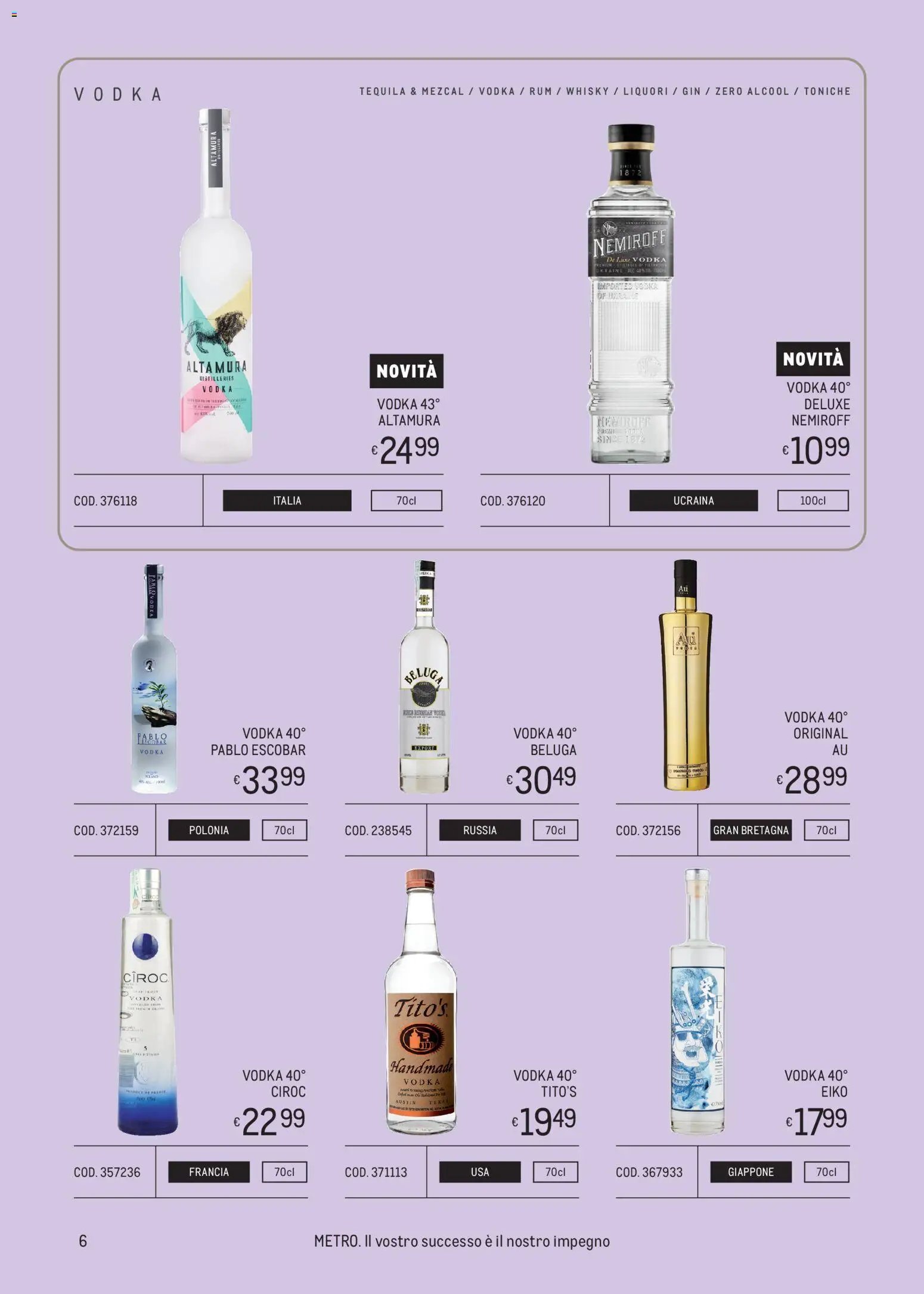 Metro volantino Spirits Collection - Estate (2026-05-14 - 2026-08-26)