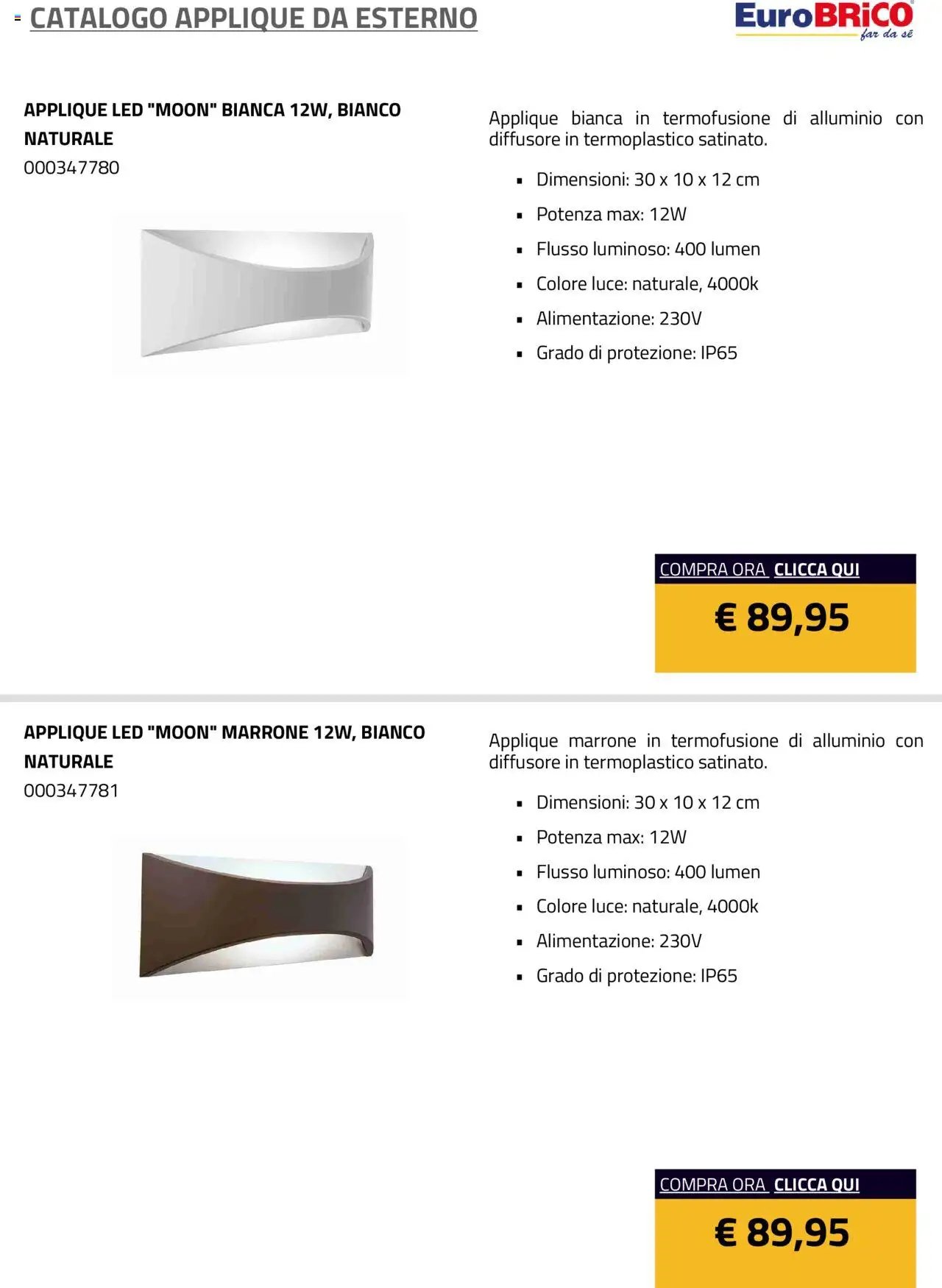 Eurobrico Applique da Esterno catalogo