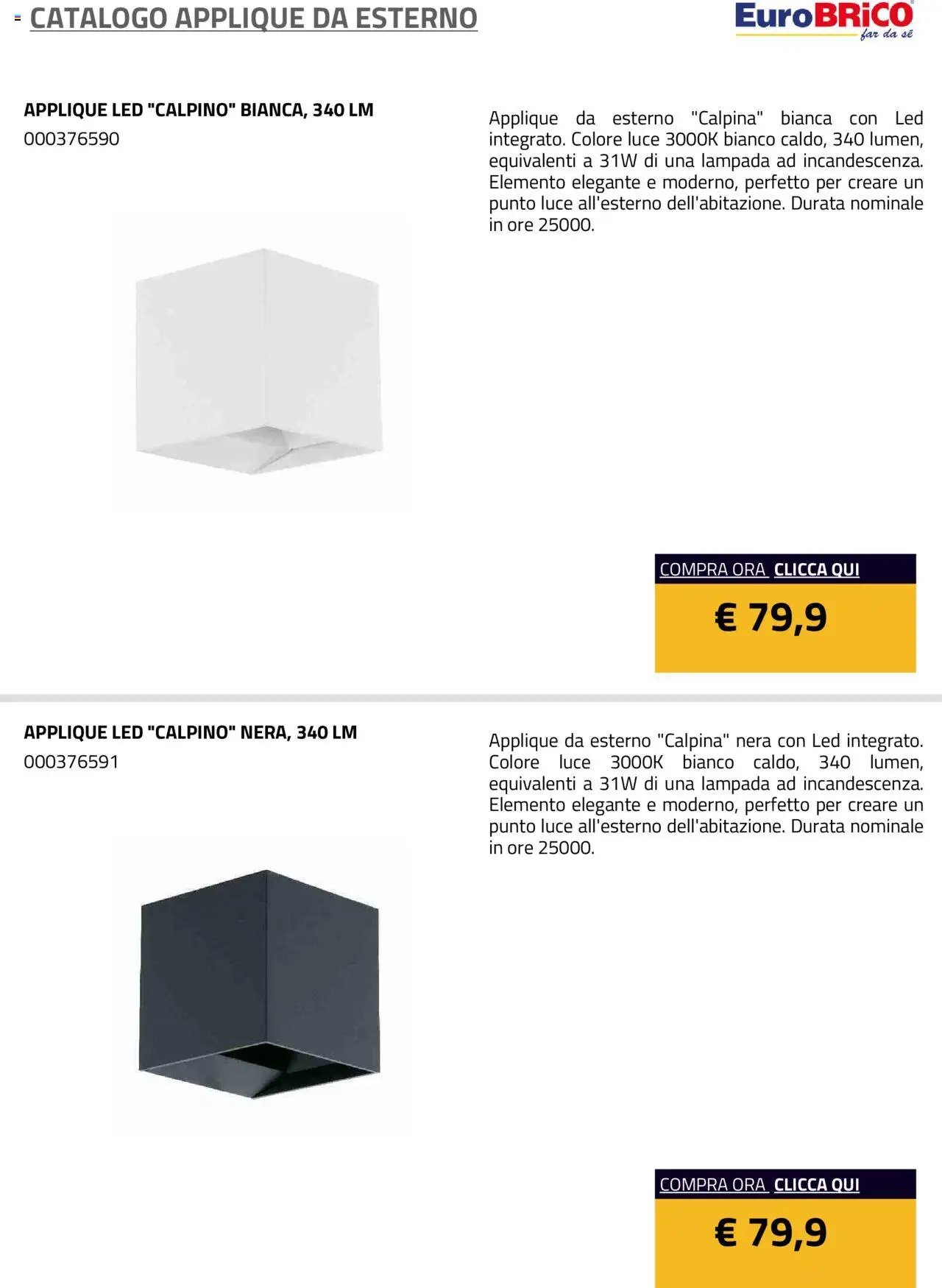 Eurobrico Applique da Esterno catalogo