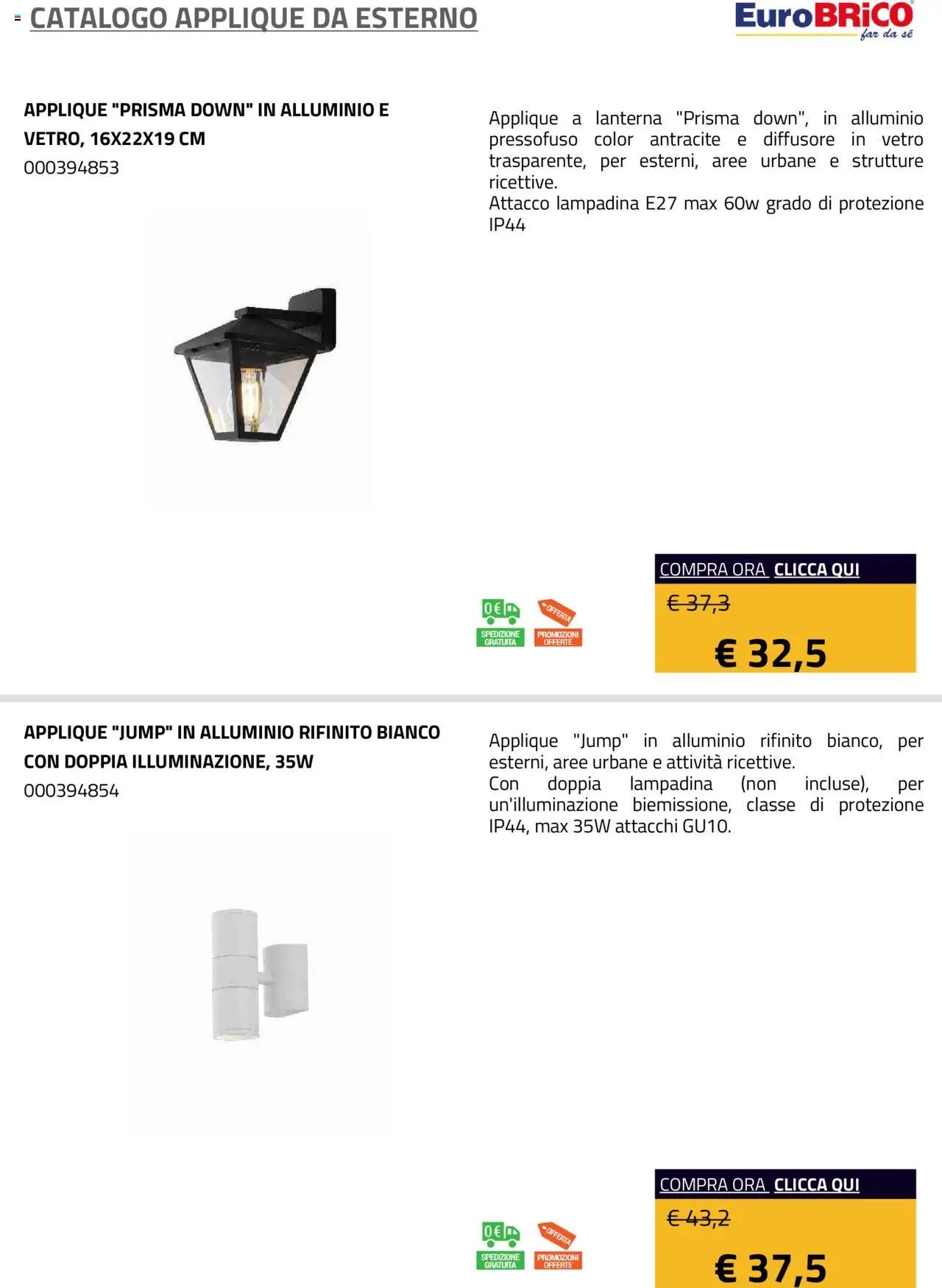 Eurobrico Applique da Esterno catalogo
