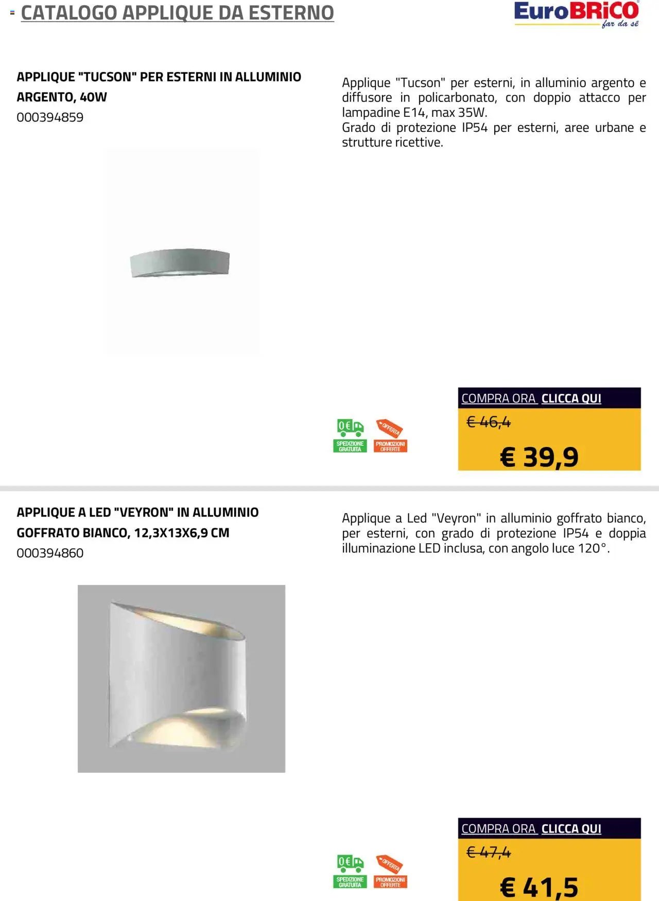 Eurobrico Applique da Esterno catalogo