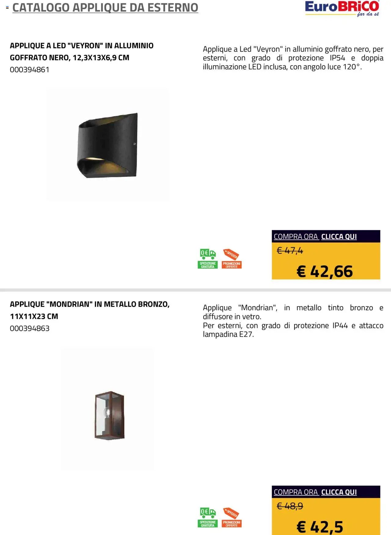 Eurobrico Applique da Esterno catalogo