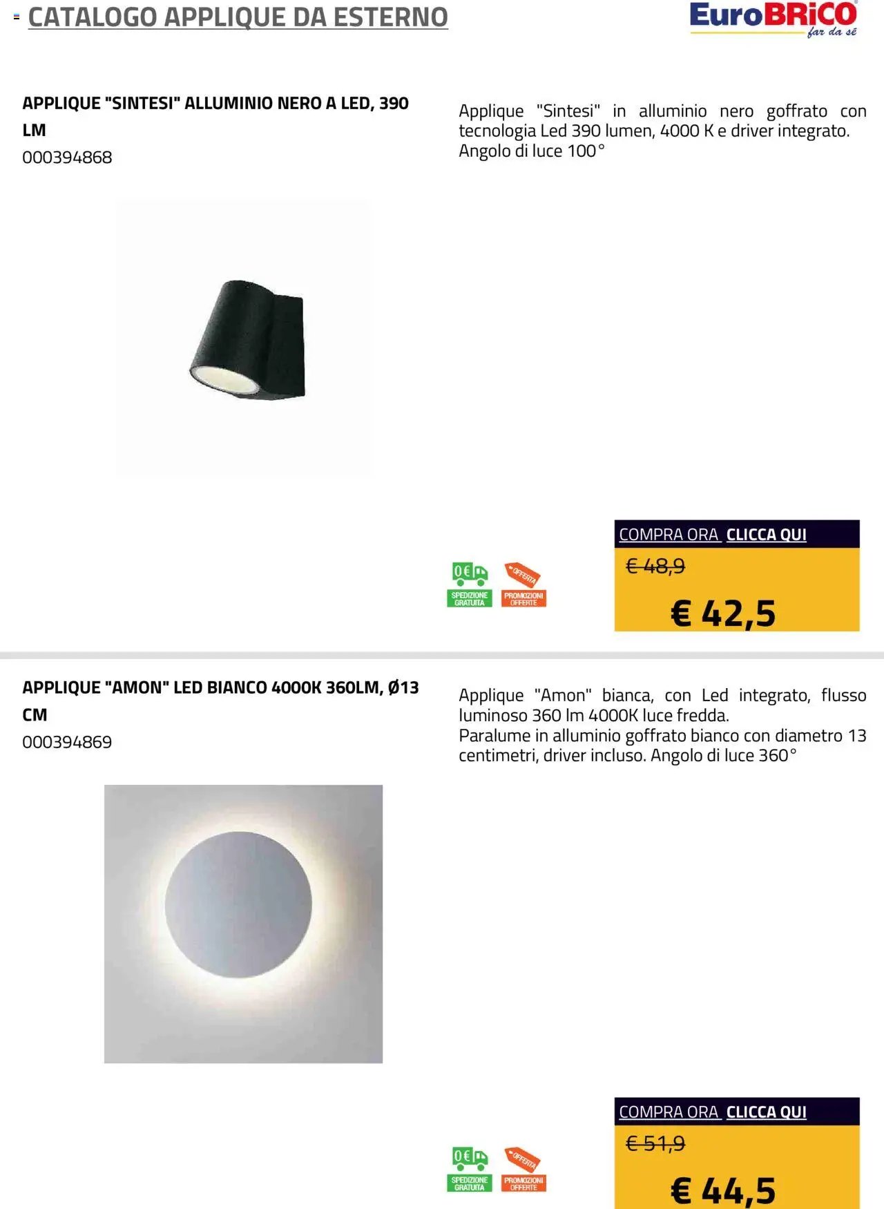 Eurobrico Applique da Esterno catalogo