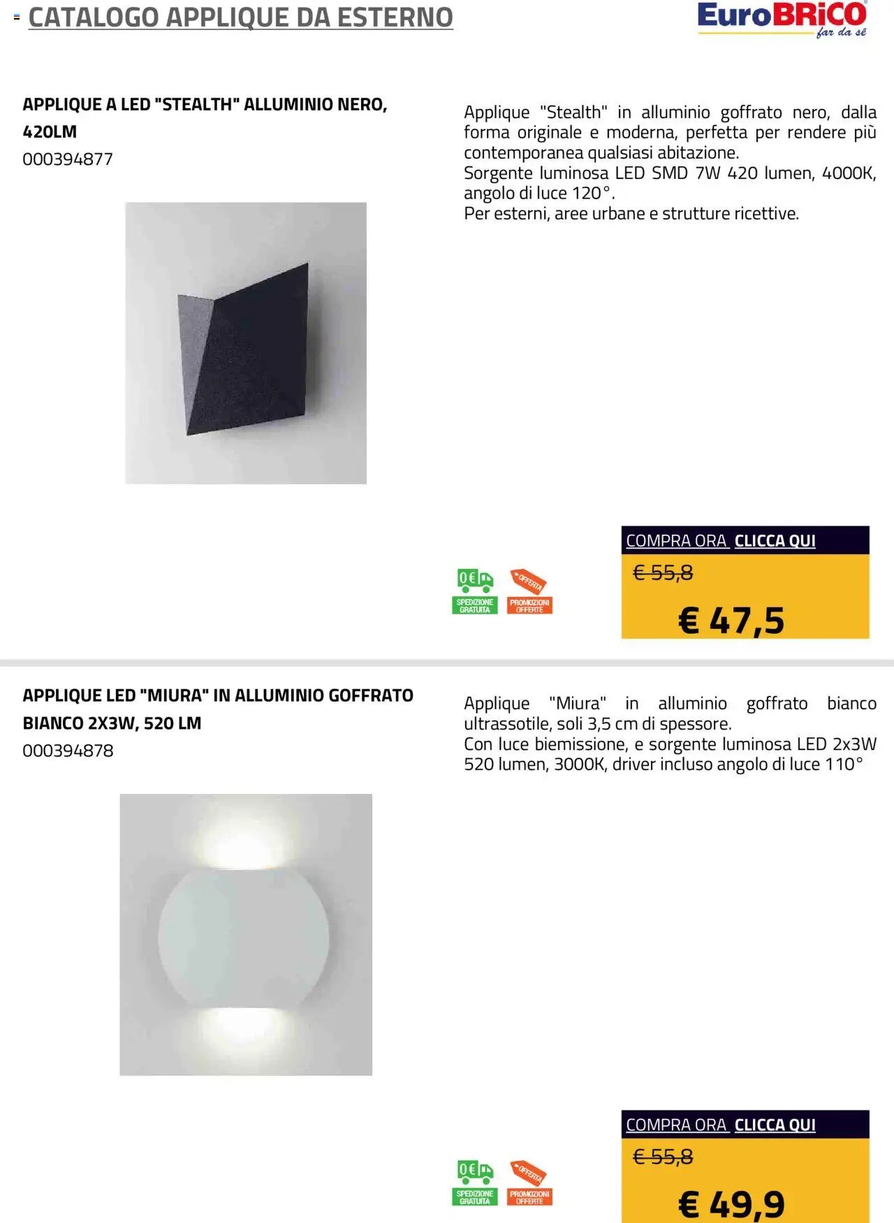 Eurobrico Applique da Esterno catalogo