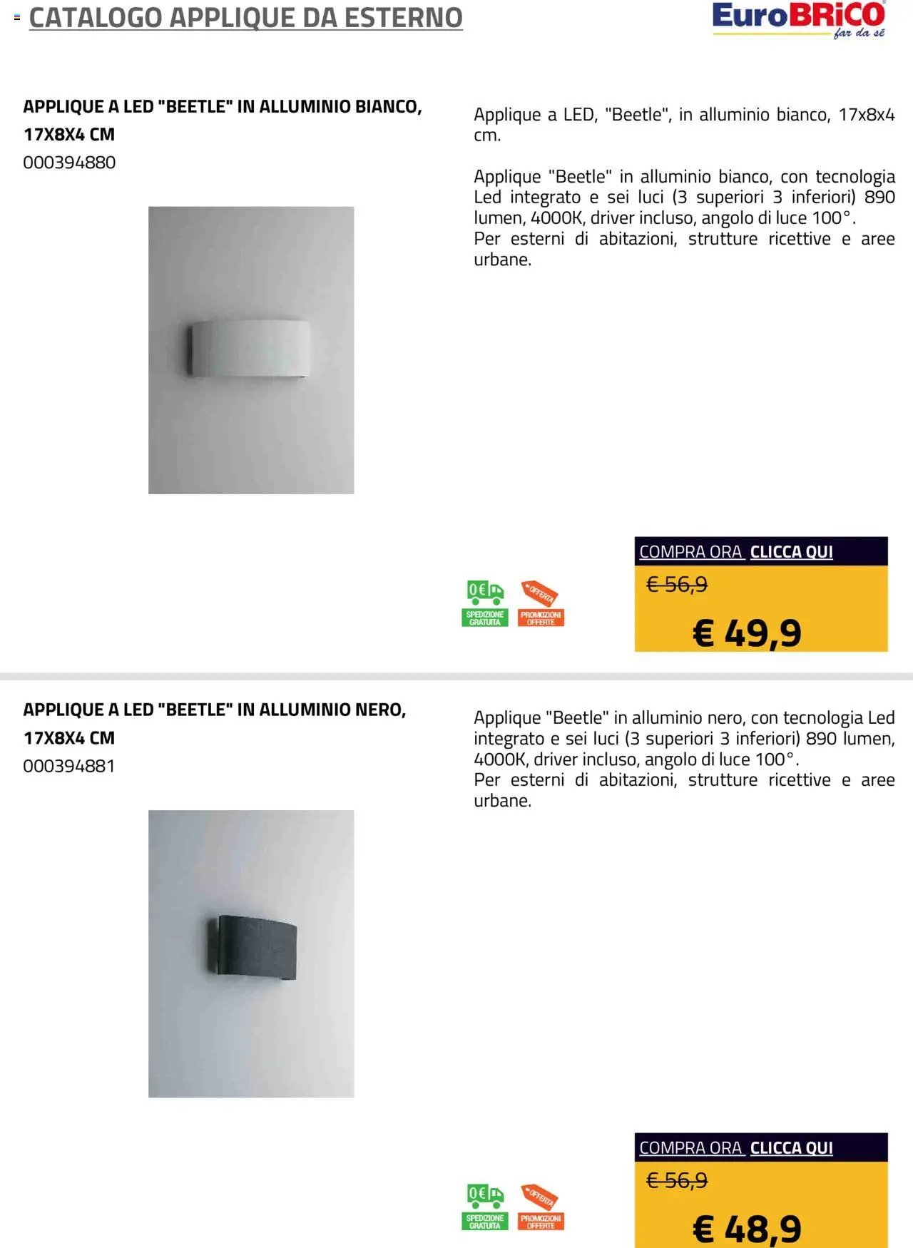 Eurobrico Applique da Esterno catalogo