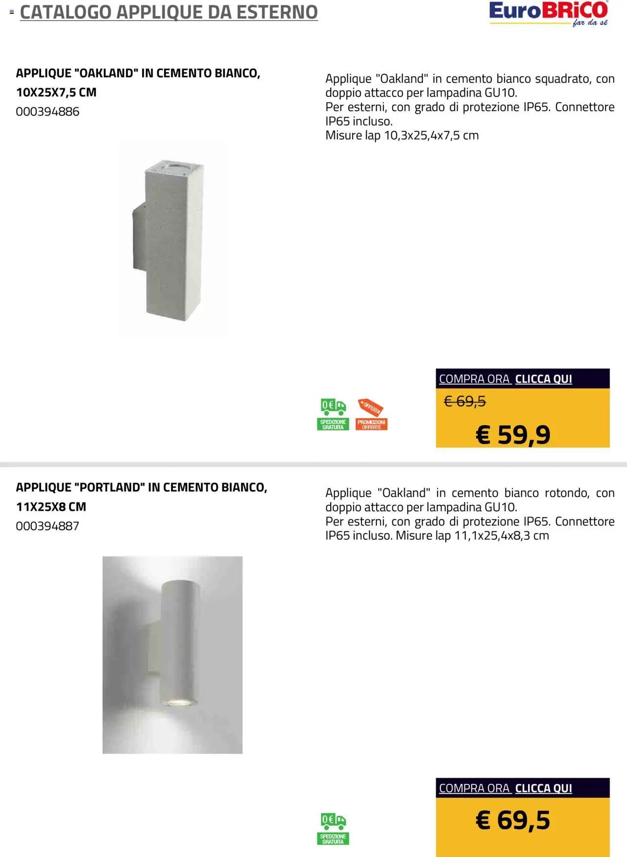 Eurobrico Applique da Esterno catalogo