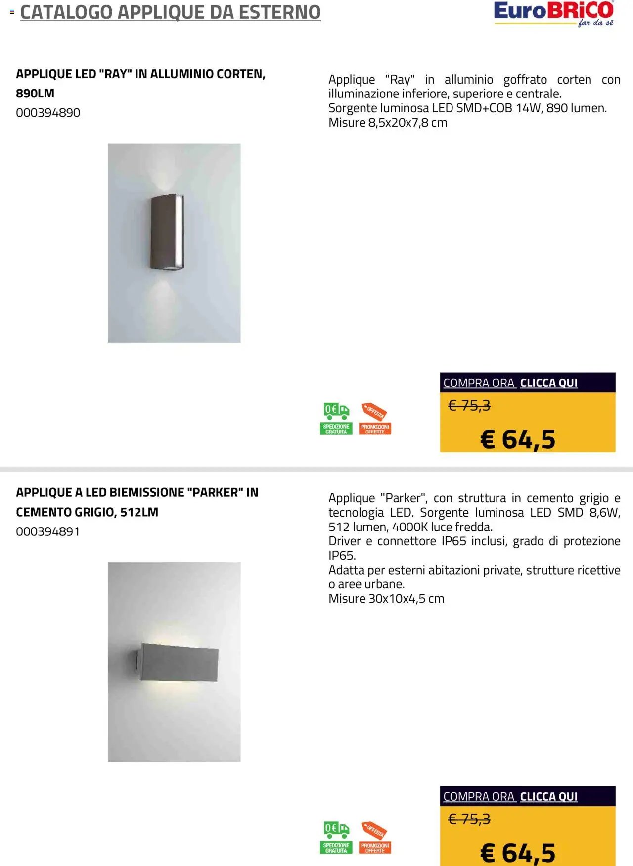Eurobrico Applique da Esterno catalogo