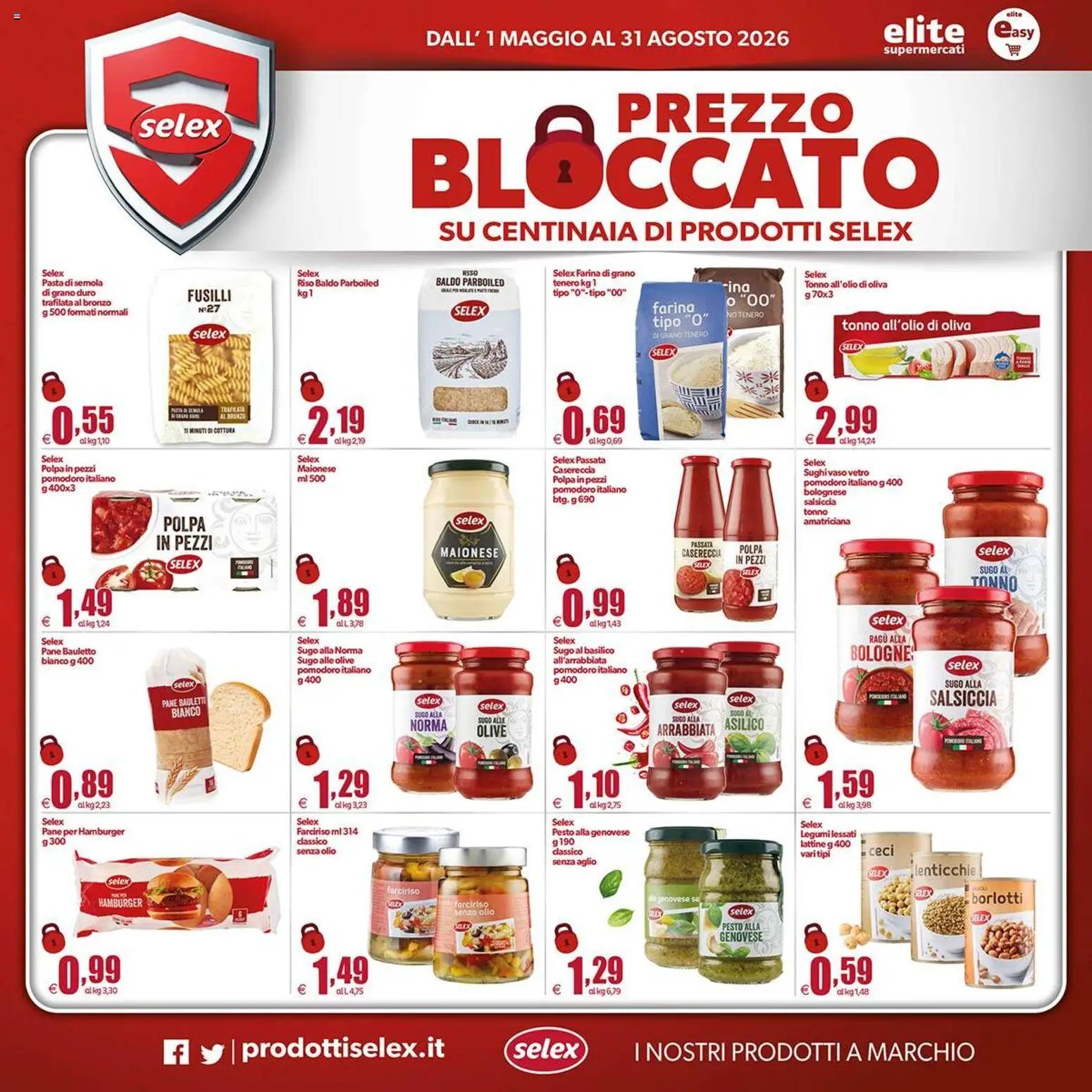 Elite Supermercati volantino Spesa Difesa Selex