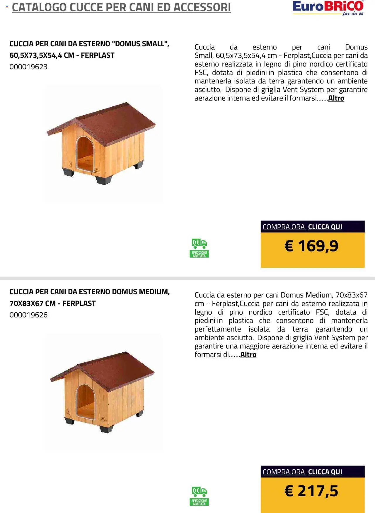 Eurobrico Cucce catalogo
