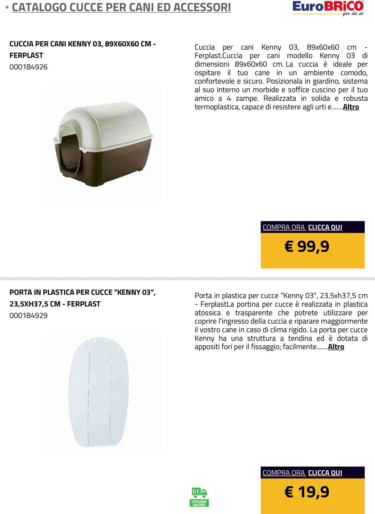 Eurobrico Cucce catalogo