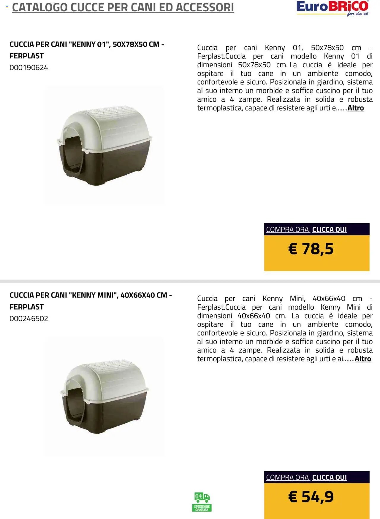 Eurobrico Cucce catalogo