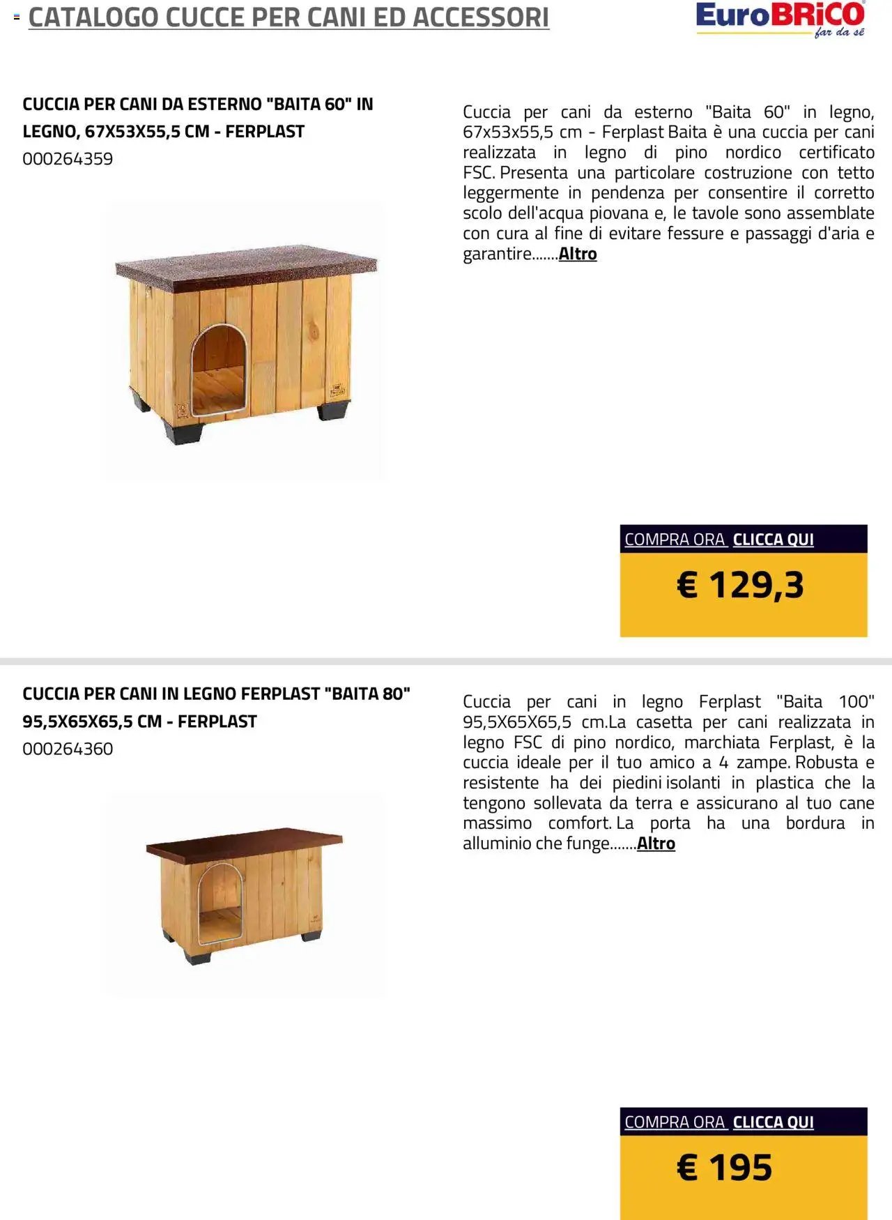 Eurobrico Cucce catalogo