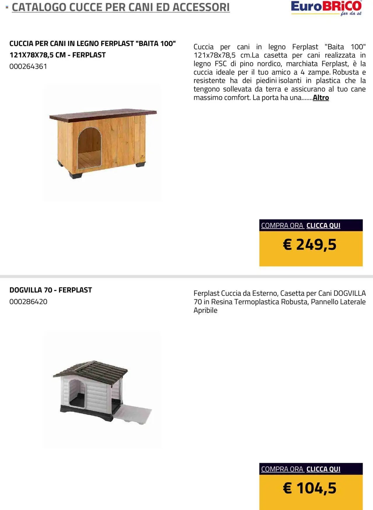 Eurobrico Cucce catalogo