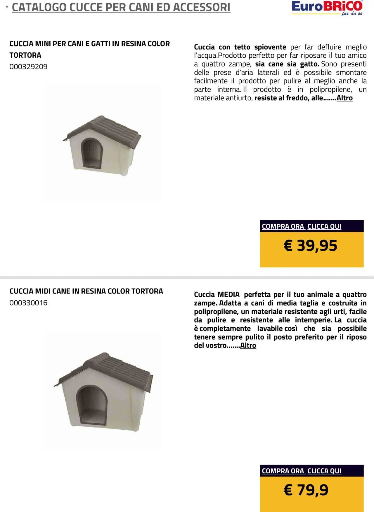 Eurobrico Cucce catalogo