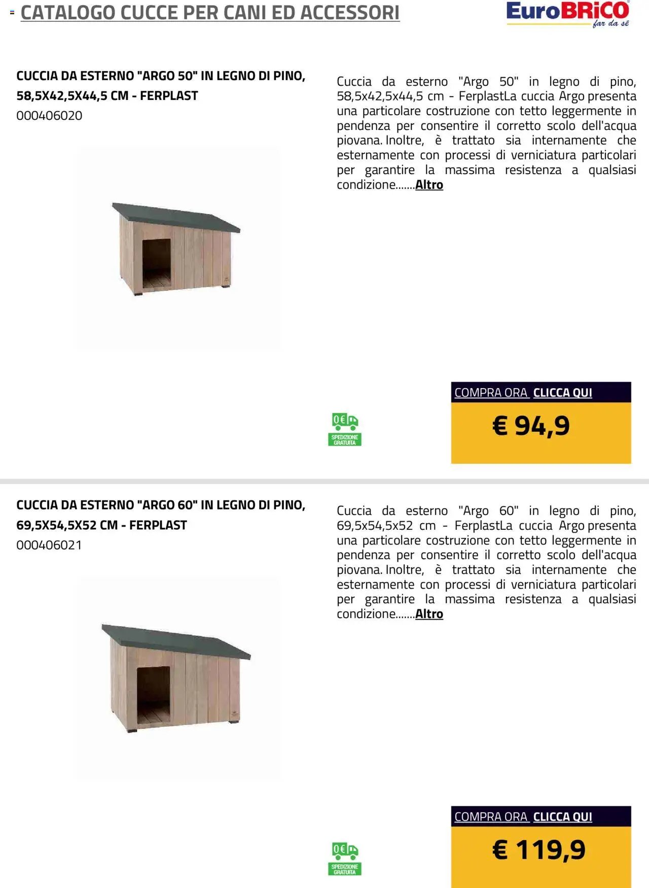 Eurobrico Cucce catalogo