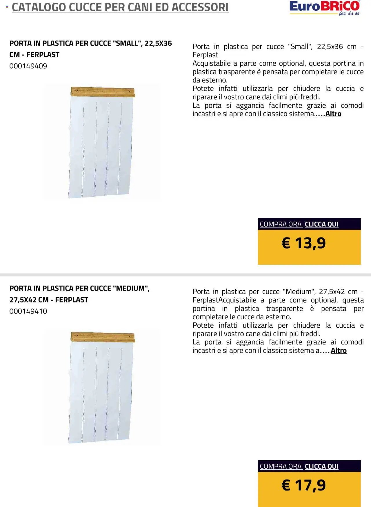 Eurobrico Cucce catalogo