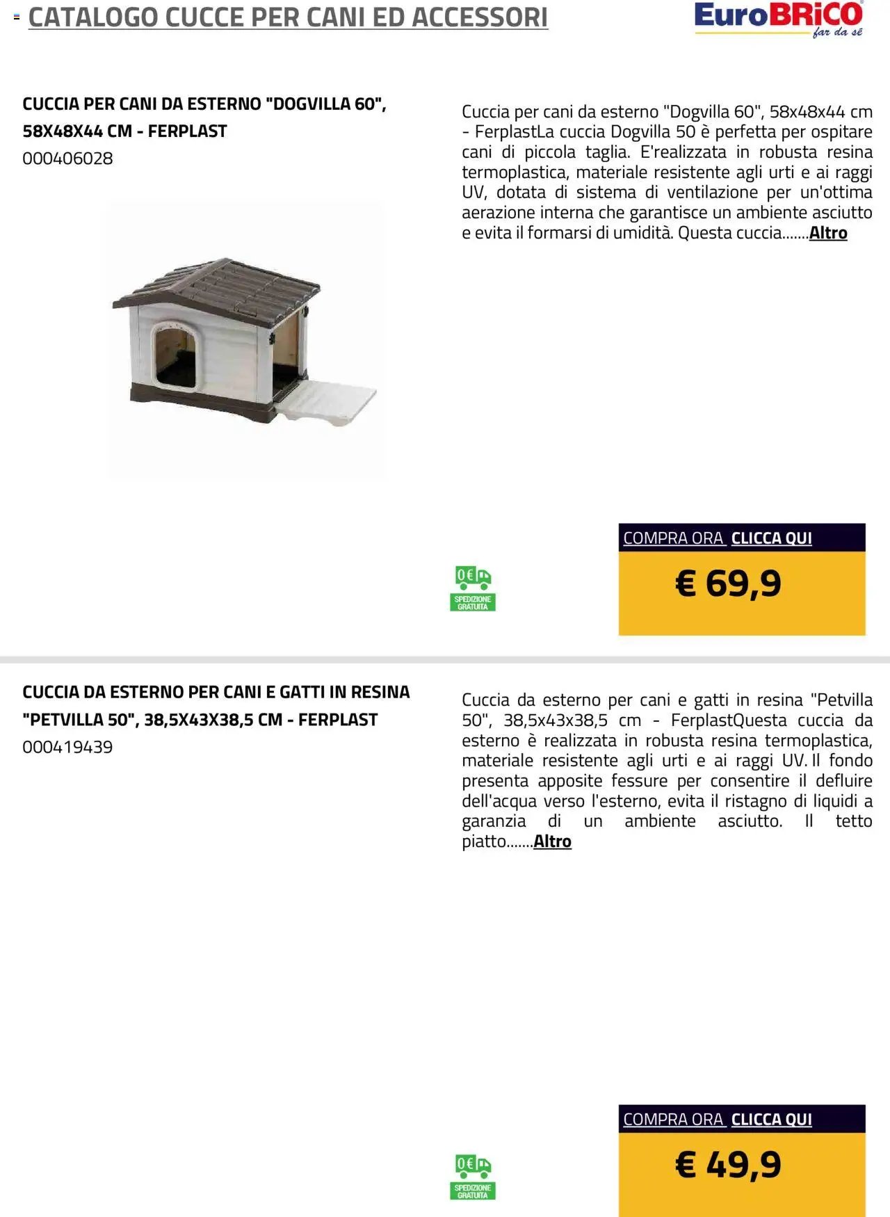 Eurobrico Cucce catalogo