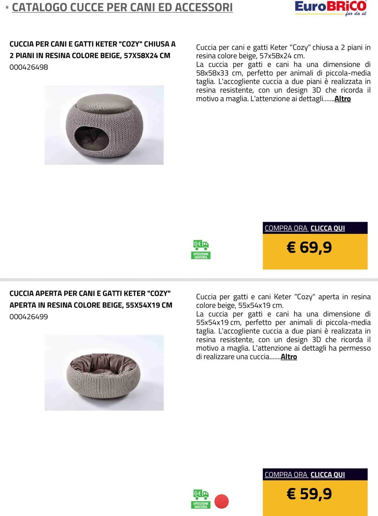 Eurobrico Cucce catalogo