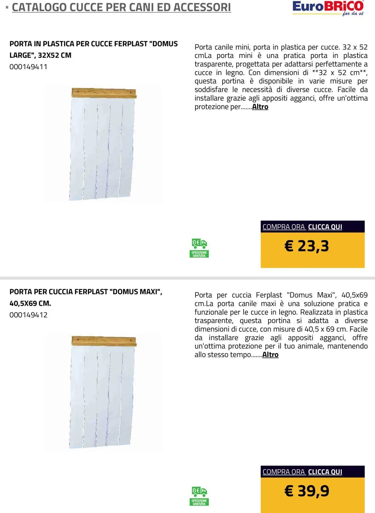 Eurobrico Cucce catalogo