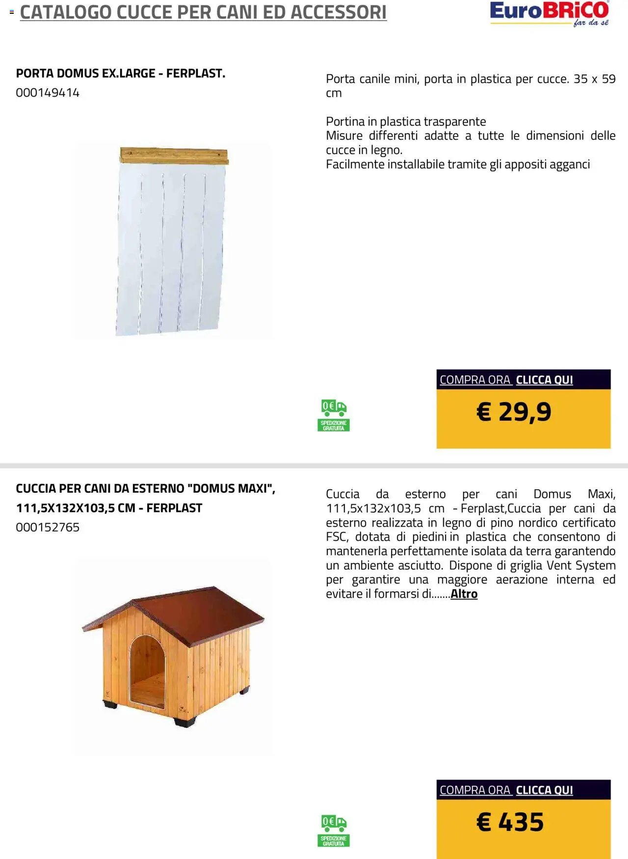 Eurobrico Cucce catalogo
