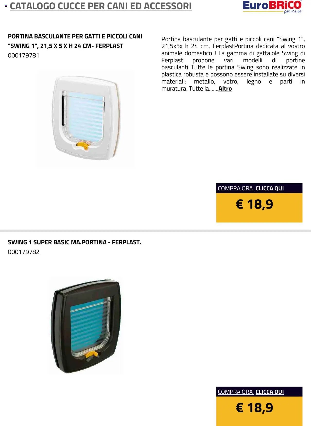 Eurobrico Cucce catalogo