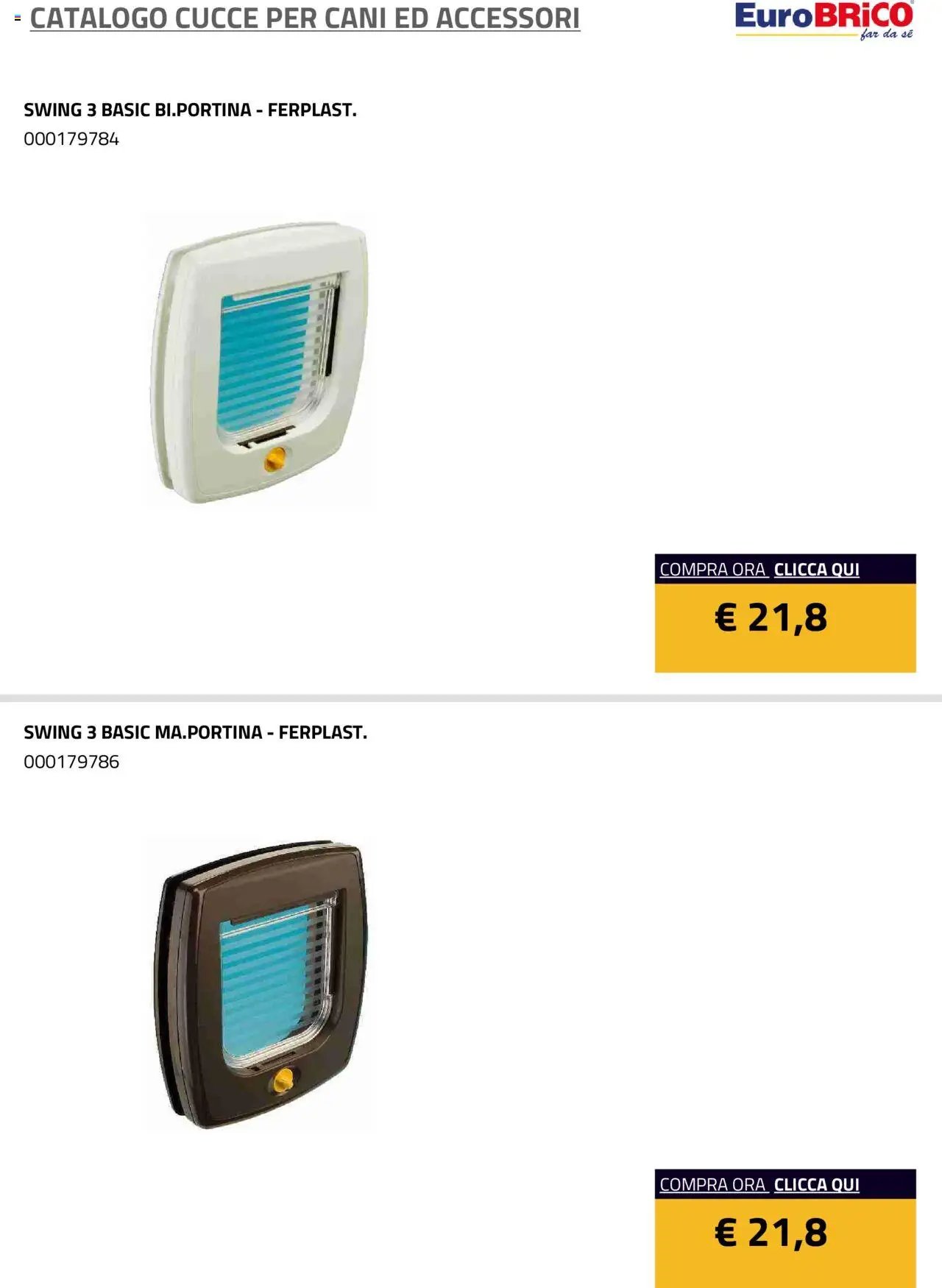 Eurobrico Cucce catalogo