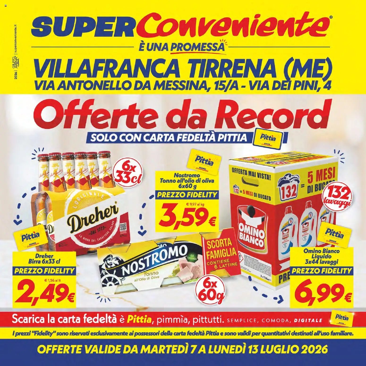 SuperConveniente volantino Villafranca Tirrena