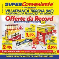 SuperConveniente volantino Villafranca Tirrena