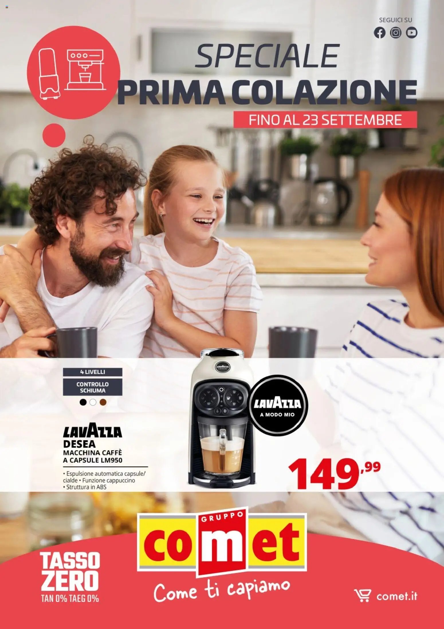 Comet volantino Colazione