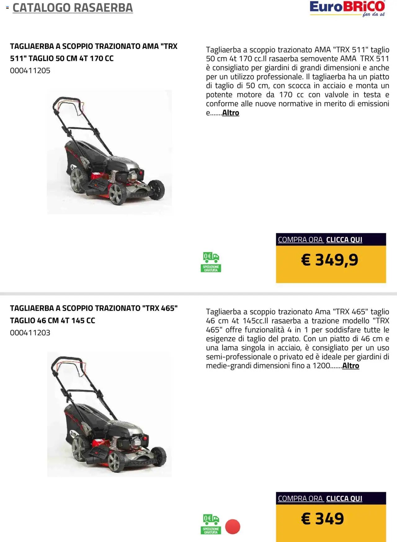 Eurobrico Rasaerba catalogo