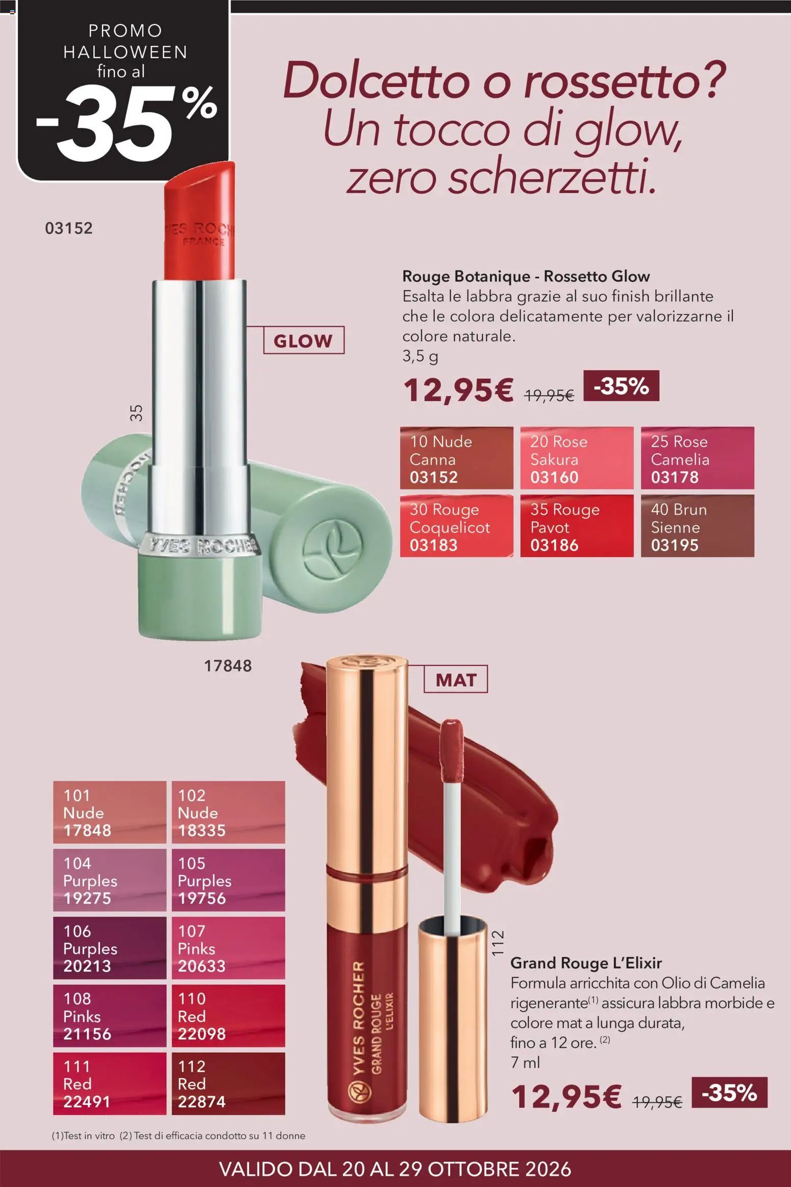 Yves Rocher catalogo Halloween