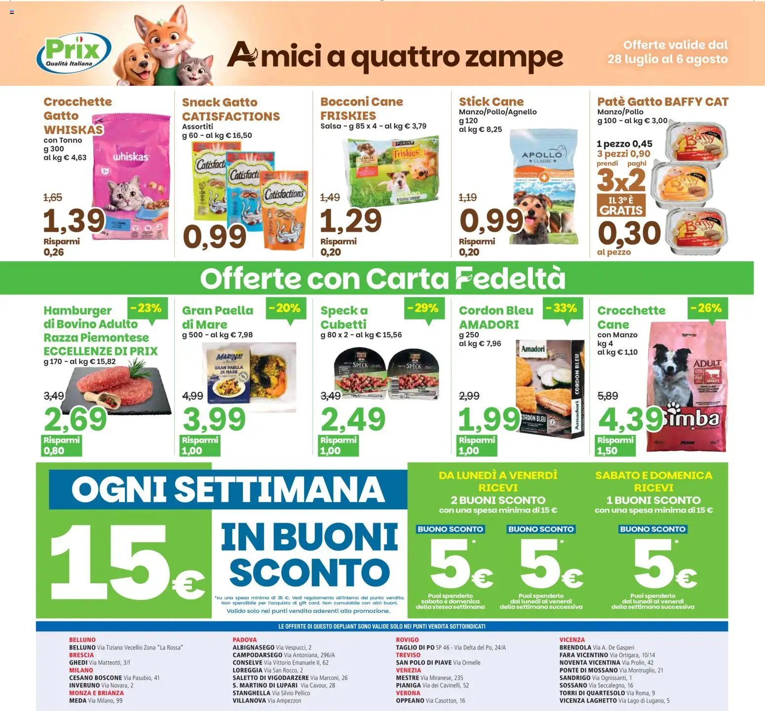Prix volantino Belluno