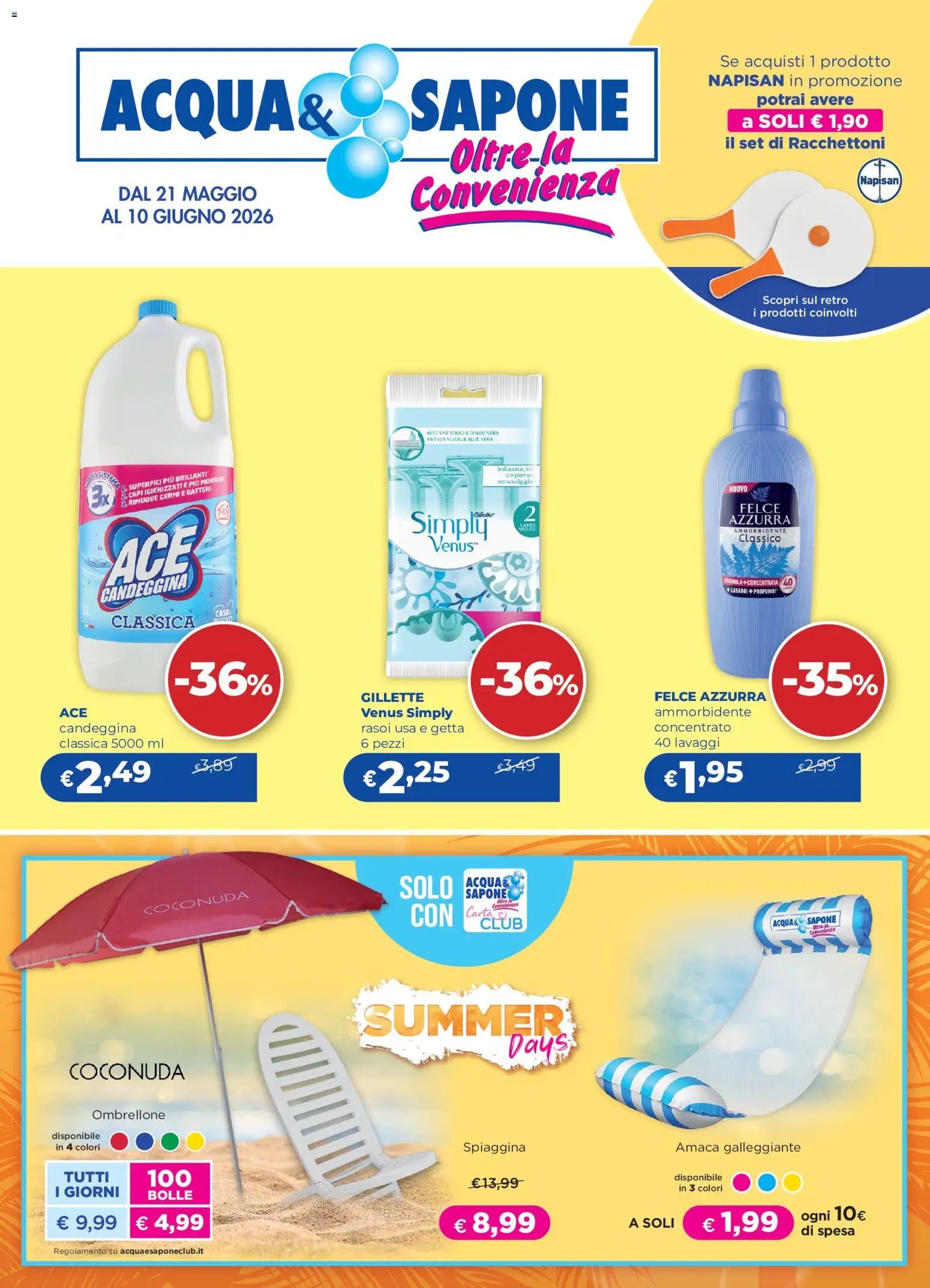 Acqua e Sapone volantino Cesar S.p.A. (2026-05-21 - 2026-06-10)