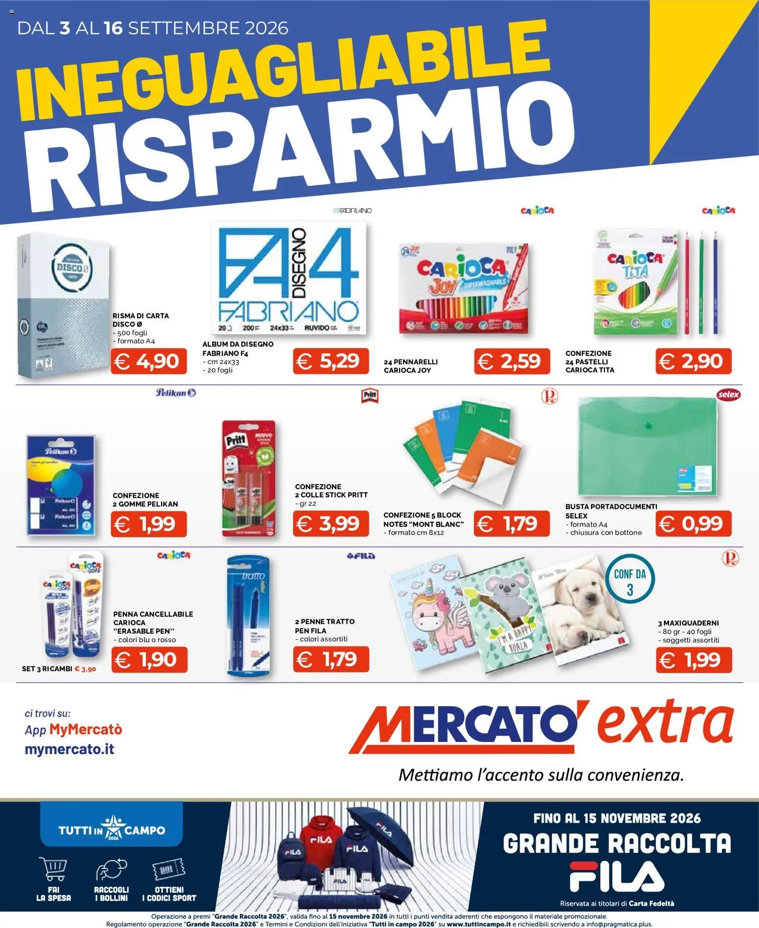 Mercatò volantino Extra Ineguagliabile Risparmio