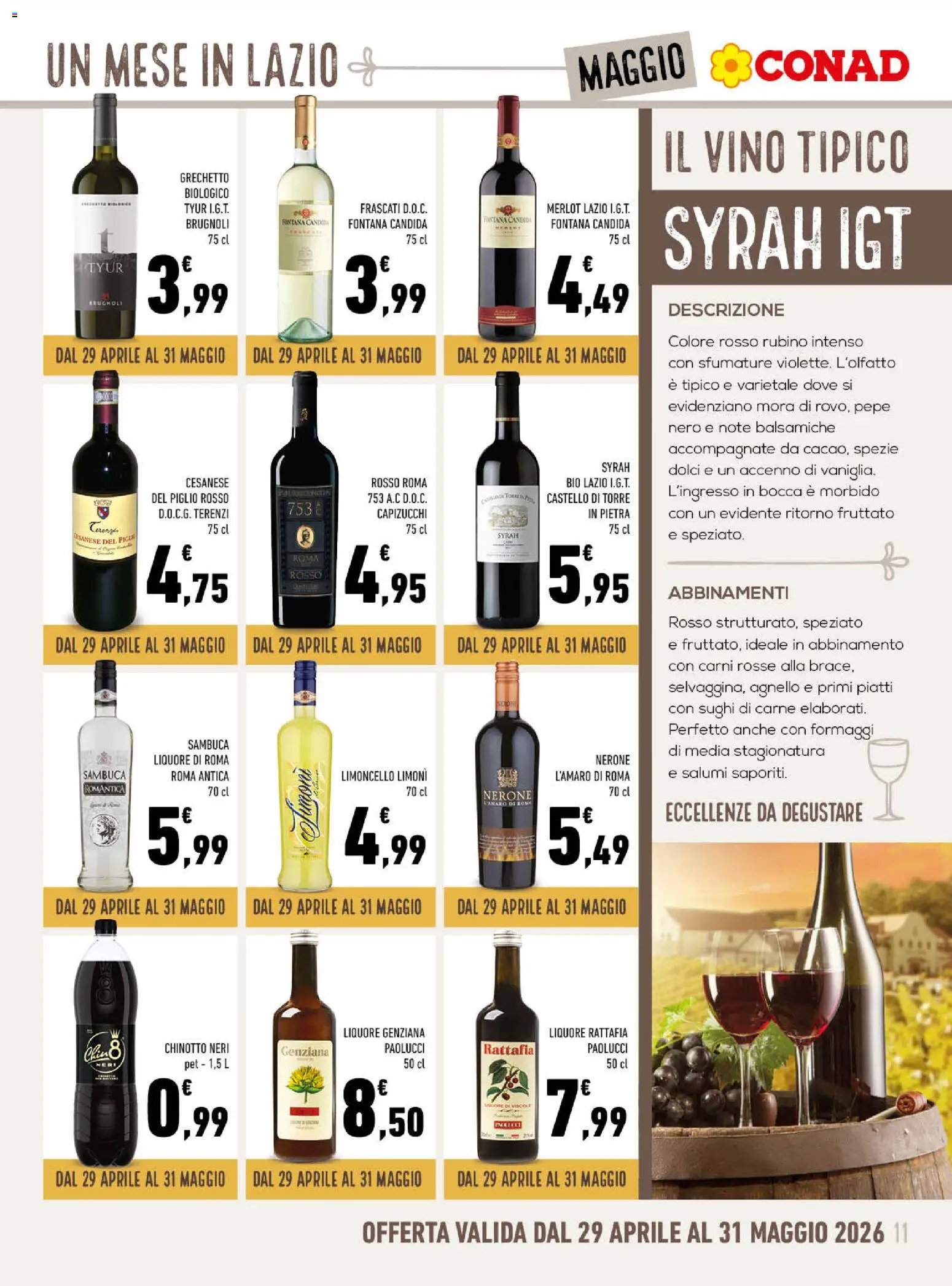 Spazio Conad volantino Localismo Maggio Lazio