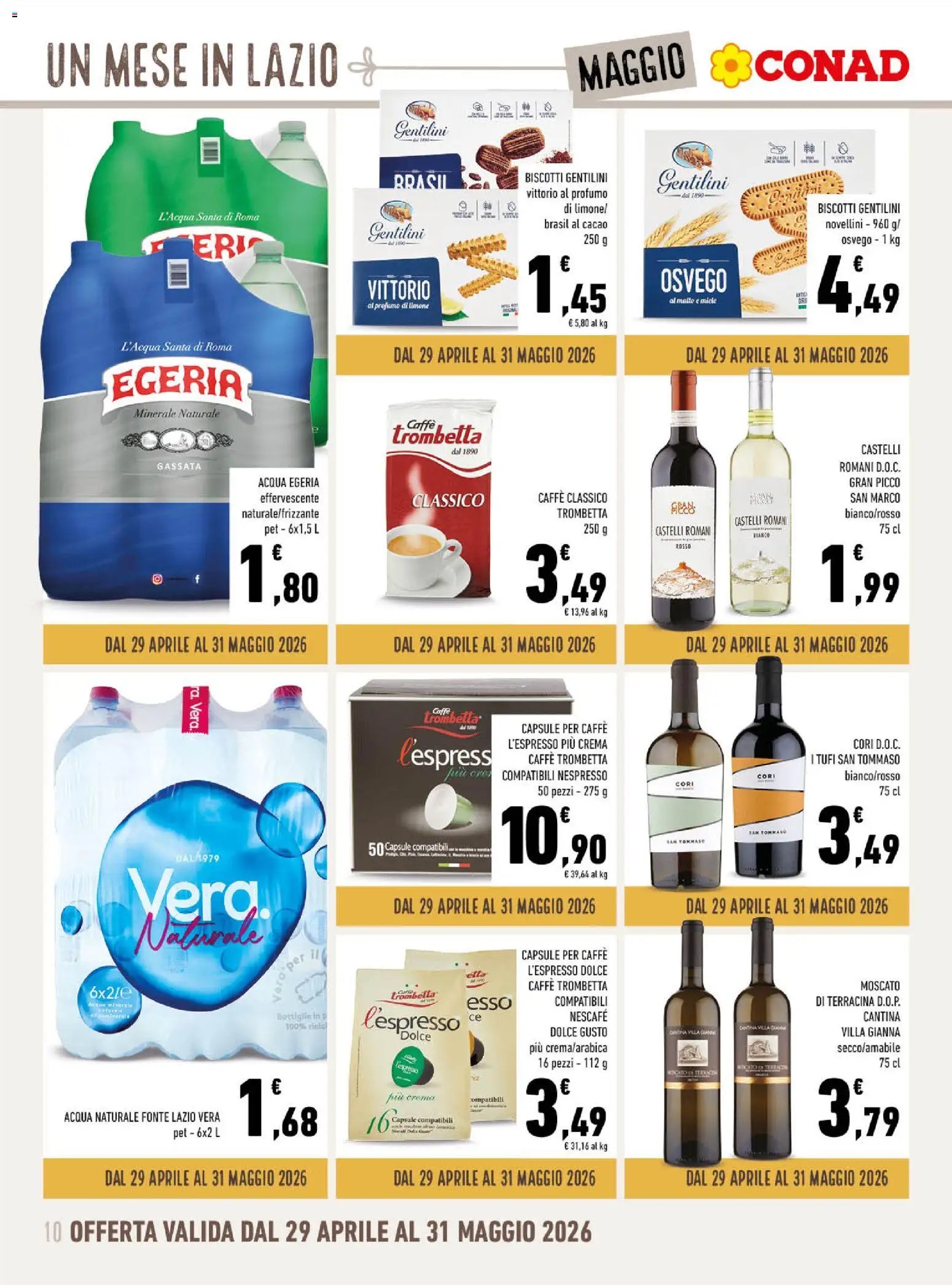 Spazio Conad volantino Localismo Maggio Lazio