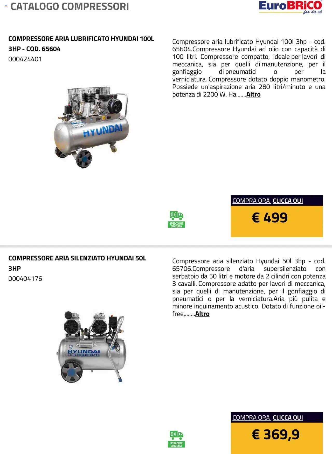 Eurobrico Compressori catalogo