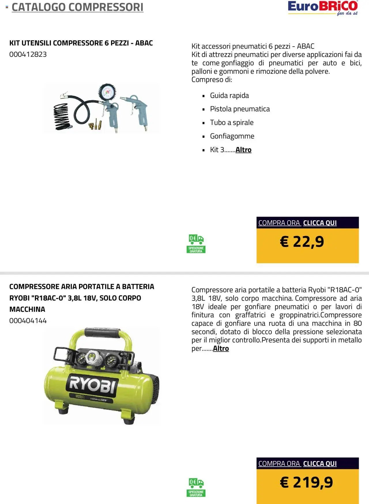 Eurobrico Compressori catalogo