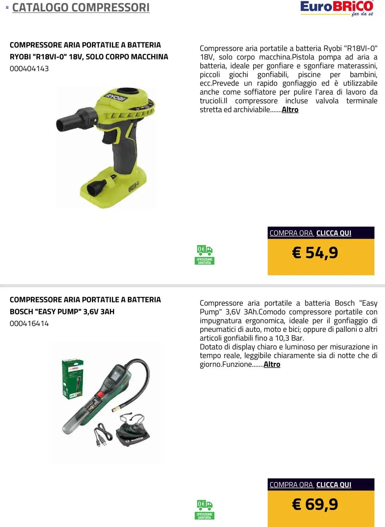 Eurobrico Compressori catalogo