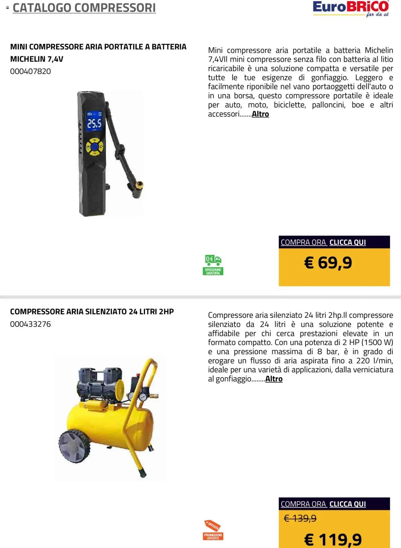 Eurobrico Compressori catalogo