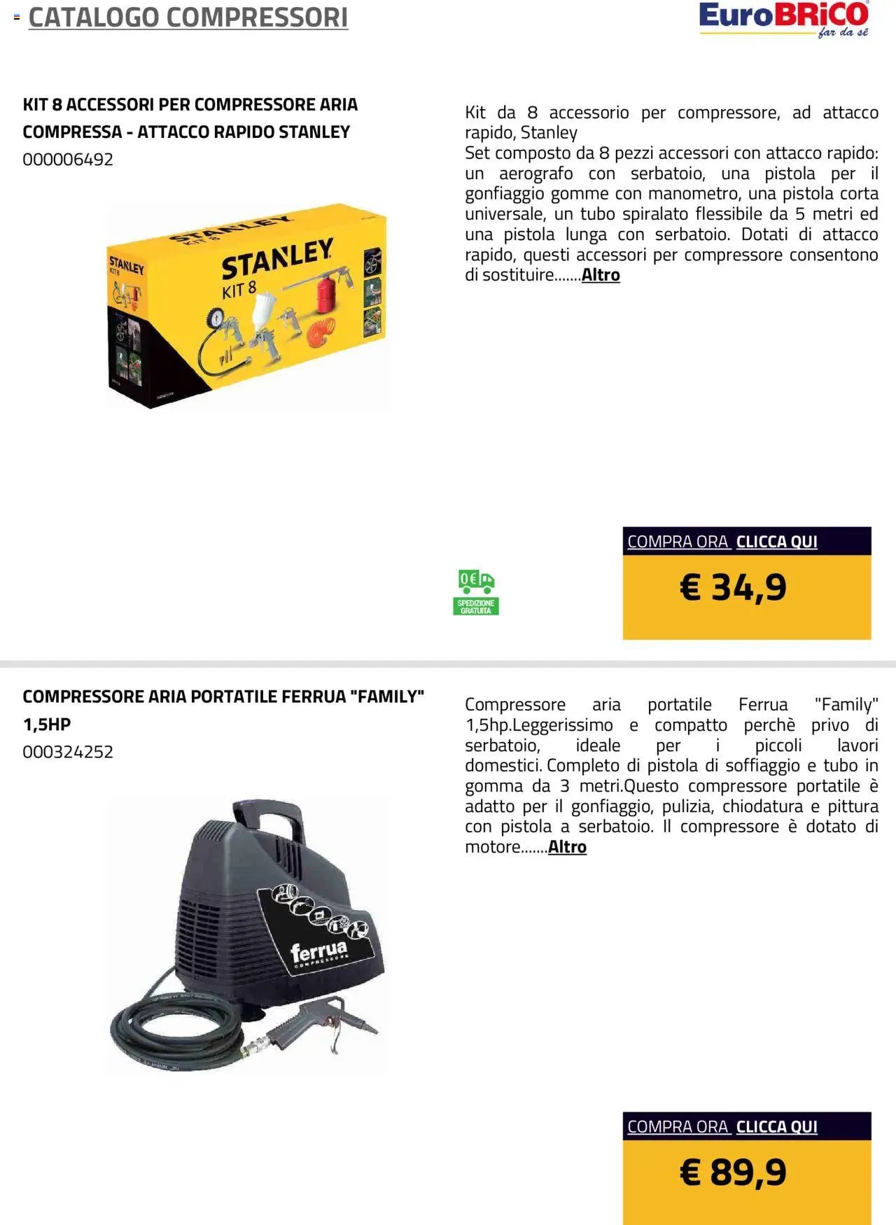 Eurobrico Compressori catalogo