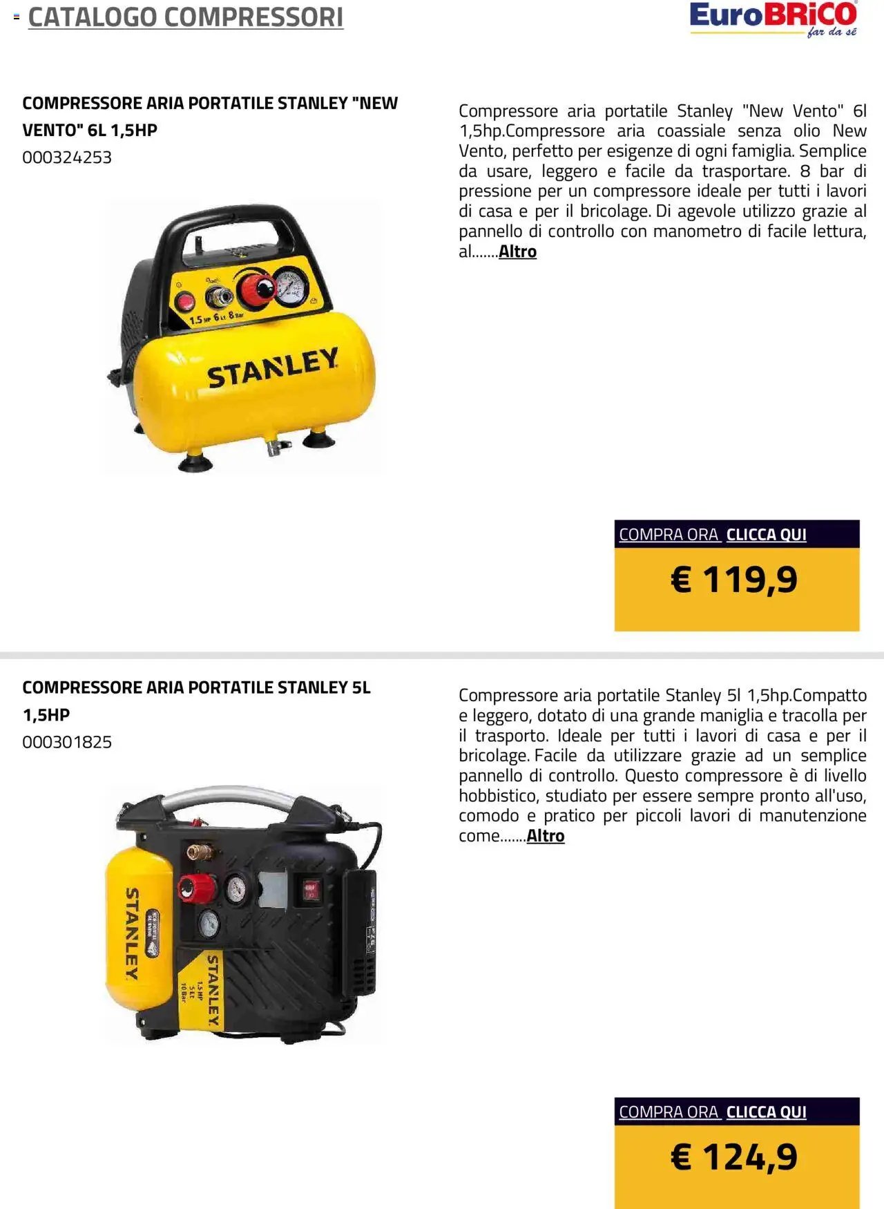 Eurobrico Compressori catalogo